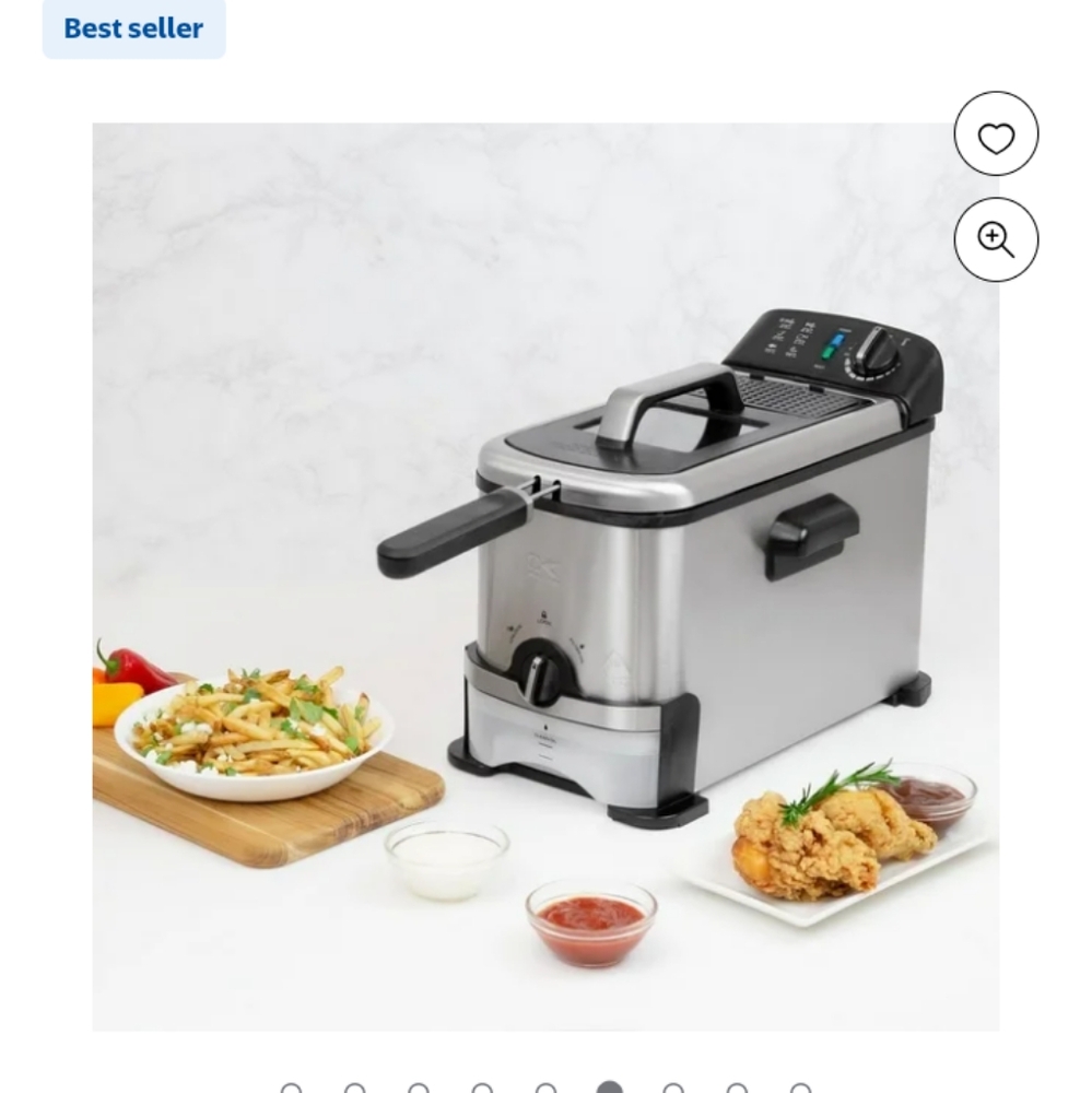 NWOT KALORIK Stainless Steel Deep Fryer 3LITERS
